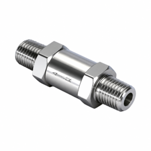 304 stainless steel inline check valve with male threaded connections